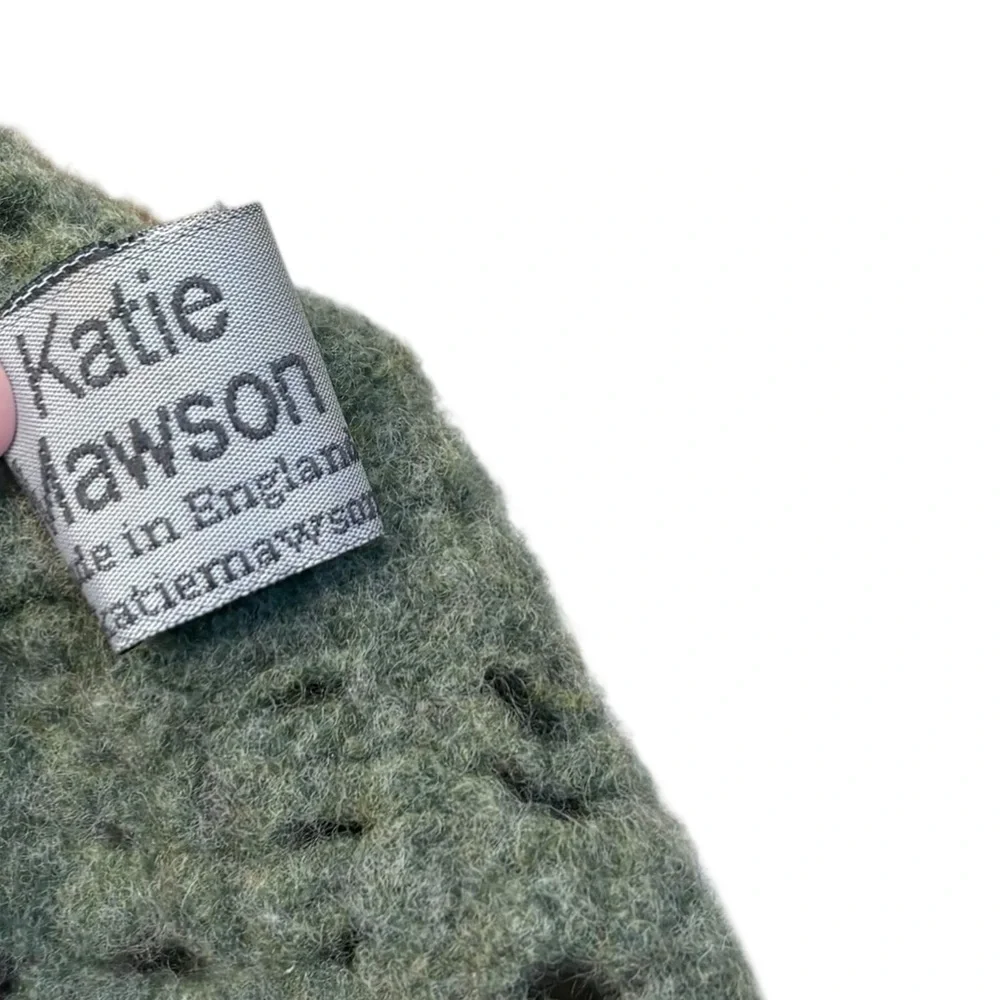 Katie Mawson 100% Wool Long Colorblock Scarf Made in‎ England